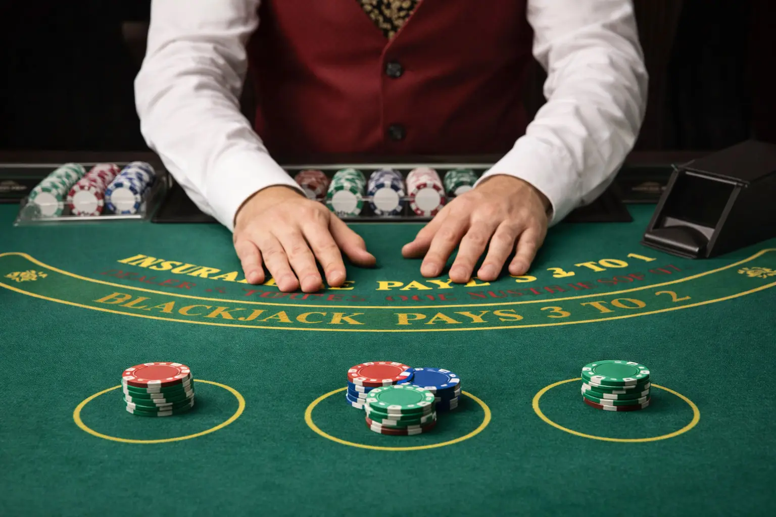 Blackjack table