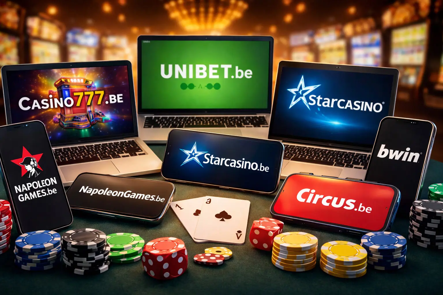 A+ license holding casinos in Belgium