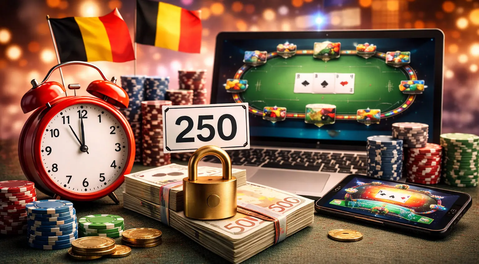 Night-time gambling ban and 250€ limit.